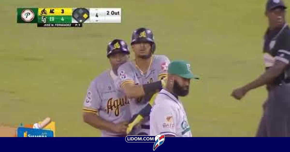 Alfredo Reyes acerca a las Águilas por la mínima Lidom