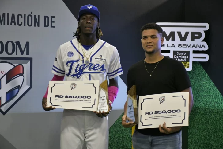 Ronny Mauricio y César Valdez, escogidos como MVP de la Semana de LIDOM