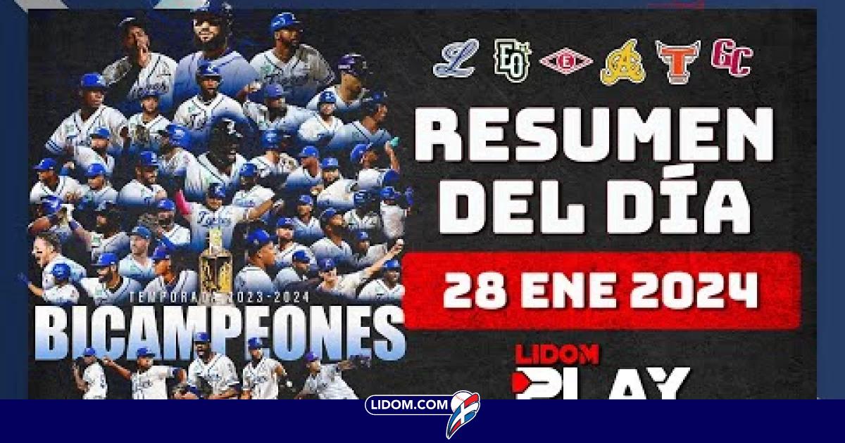 Tigres del Licey Campeones 🔥 Resumen Juego 7 ⚾ 28 Enero 2024 | Lidom