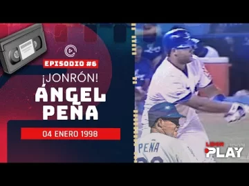 Jonrón de Ángel Peña el 04 de enero de 1998 ⚾ Águilas Cibaeñas vs Tigres del Licey ⏯️ LIDOM Play