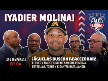 Palco LIDOM | Episodio 4 ⚾ Yadier Molina nuevo dirigente de las Águilas Cibaeñas! 🔥 En vivo ▶️