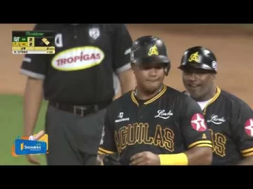 Por el medio del terreno el sencillo de Starlin Castro que pone arriba a las Águilas 🦅👏🏻