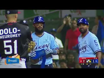 Emilio Bonifacio trae al plato la primera de los Tigres del Licey 🐯👏🏻