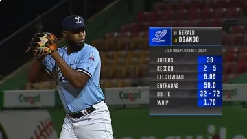 Gerald Ogando debut 100 y número 14 del Licey