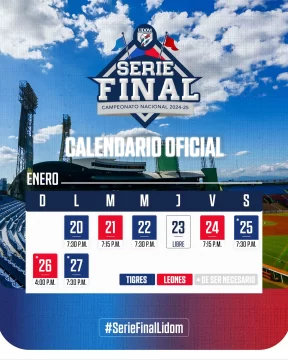 Leones del Escogido y Tigres del Licey inician la serie final este lunes