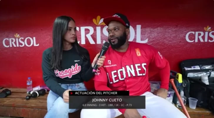 Cueto: “Estoy emocionado porque tenía tiempo que no hacía ese trabajo”