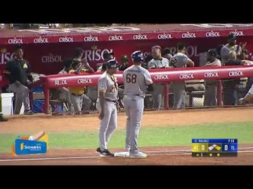 La primera vuelta de las Águilas en el Quisqueya llegó por sencillo de Carlos Peguero 🦅👏🏻