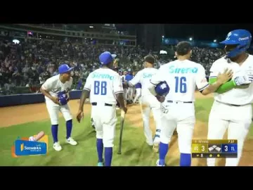 ¡QUE PALO! 💥 HOMERUN de Sergio Alcántara con uno a bordo y lel Licey empatan las acciones 🐯🔥