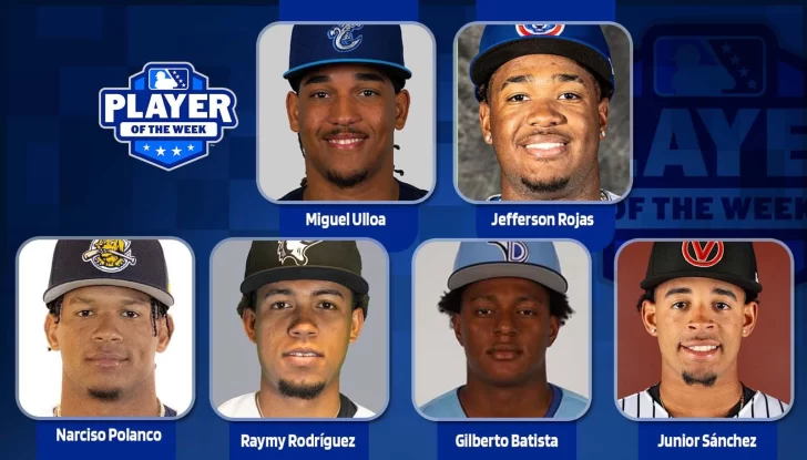 Siete son los Jugadores de la Semana Siete son los Jugadores de la Semana