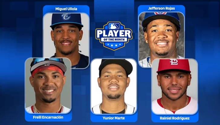 Cinco  son los Jugadores del Mes en MILB