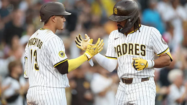 Machado y Tatis Jr, segunda vez que la sacan juntos