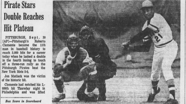 Doble de Roberto Clemente y llega a los 3000 hits