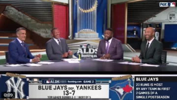 David Ortiz se luce en pleno set de MLB on Fox