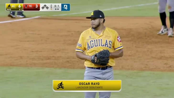 Oscar Rayo nicaragüense doce en Lidom