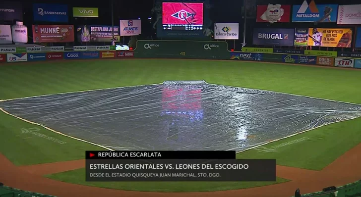 Pospuesto por lluvia el partido entre Estrellas y Escogido