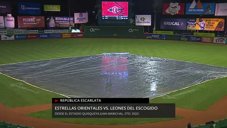 Pospuesto por lluvia el partido entre Estrellas y Escogido