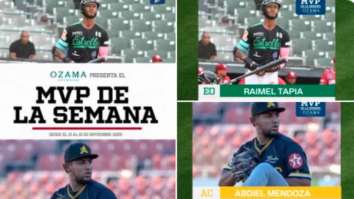 Raimel Tapia y Abdiel Mendoza, electos en la