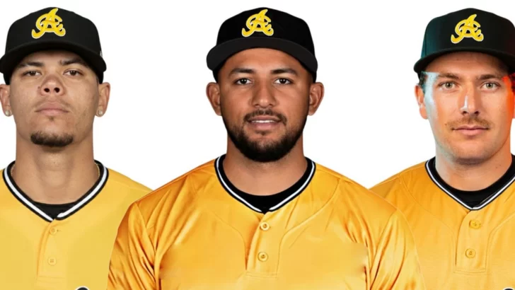 Yoan López, Abdiel Mendoza y Drew Parrish