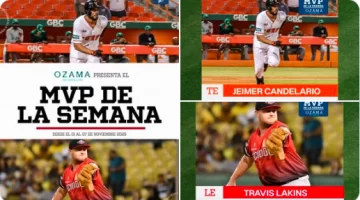 Jeimer Candelario y Travis Lakins fueron los de la Semana Jeimer Candelario y Travis Lakins fueron los de la Semana