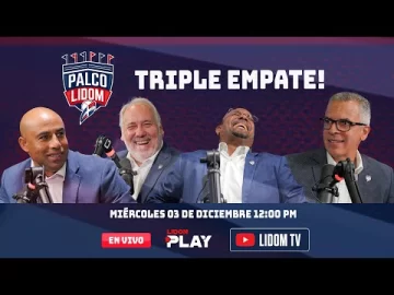 Palco LIDOM ⚾️  Ep.6  📺  Triple Empate en 3er lugar ⚾️ Águilas siguen volando alto 🦅