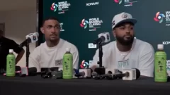 Caminero y Julio Rodríguez brillan dentro y fuera del terreno en el Clásico Mundial