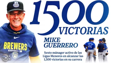 Mike Guerrero alcanza las 1,500 victorias en Ligas Menores Mike Guerrero alcanza las 1,500 victorias en Ligas Menores