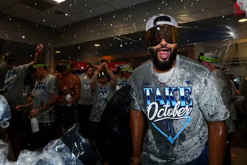 Caminero celebra barrida de los Yankees Caminero celebra barrida de los Yankees