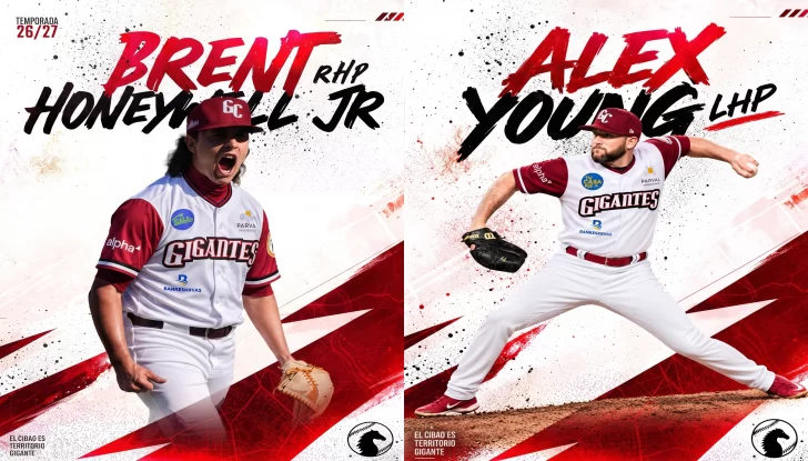 Gigantes contratan a los lanzadores Alex Young y Brent Honeywell Jr. Gigantes contratan a los lanzadores Alex Young y Brent Honeywell Jr.